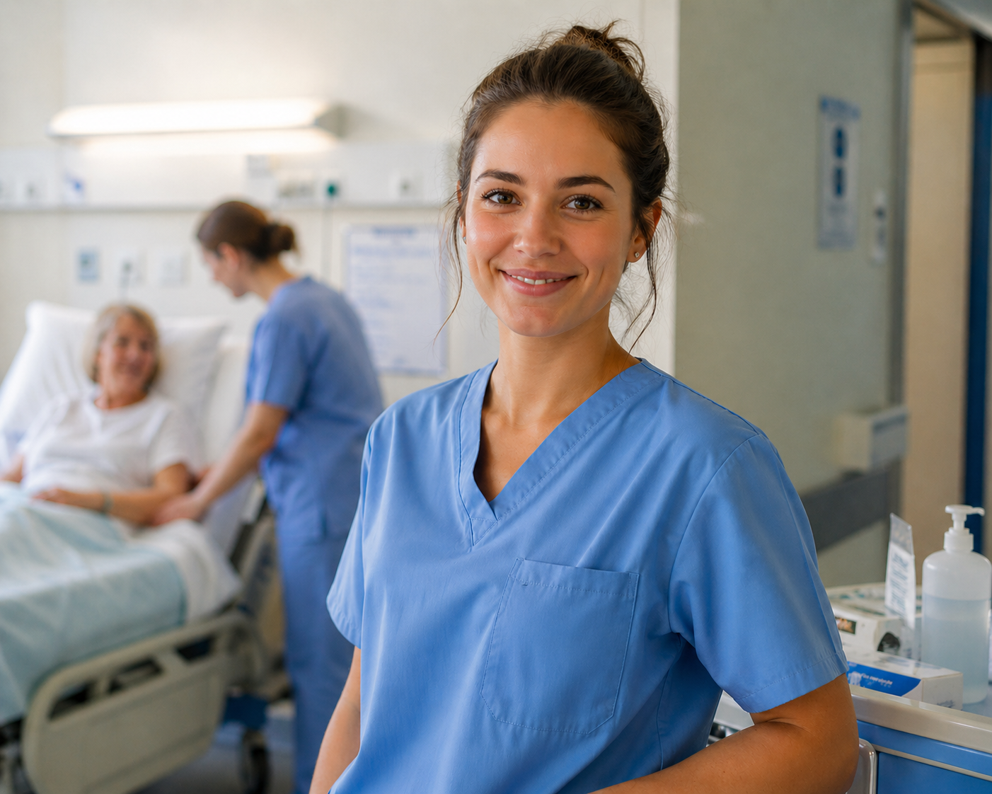 Aide-soignante diplômée d'État accompagnant une personne âgée — VAE DEAS avec ALYS FORMATION